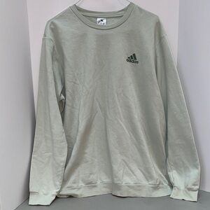 Adidas Men's Light Green Crewneck Sweatshirt XL